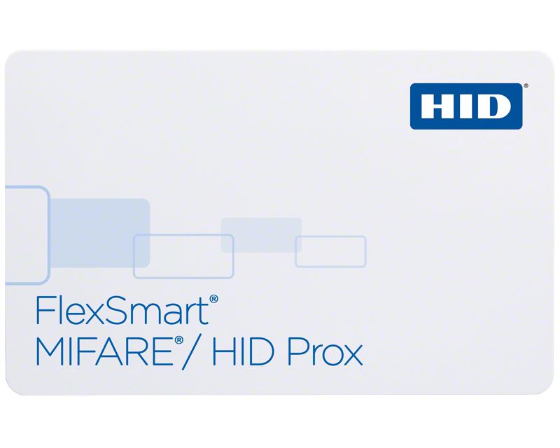 HID 1431-34 Flexsmart Proximity &amp; Mifare Dual Tech Cards - 34-Bit Format (Pack of 100)