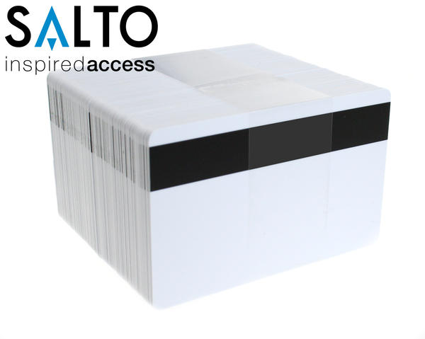 Salto PCM01KB50HI 1k Contactless Smartcard with Hi-Co Magnetic Stripe ï¿½ Pack of 100