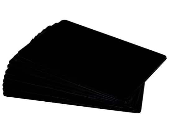 Dyestar Premium Black Matte 760 Micron Foodsafe Cards with Coloured Core (Pack of 100)