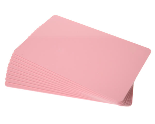 Dyestar Premium Pink 760 Micron Cards with Coloured Core (Pack of 100)