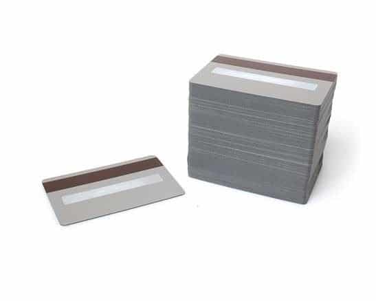 Silver Premium 760 Micron Cards With Hi-Co Magnetic Stripe &amp; Signature Strip Panel (Pack of 100)