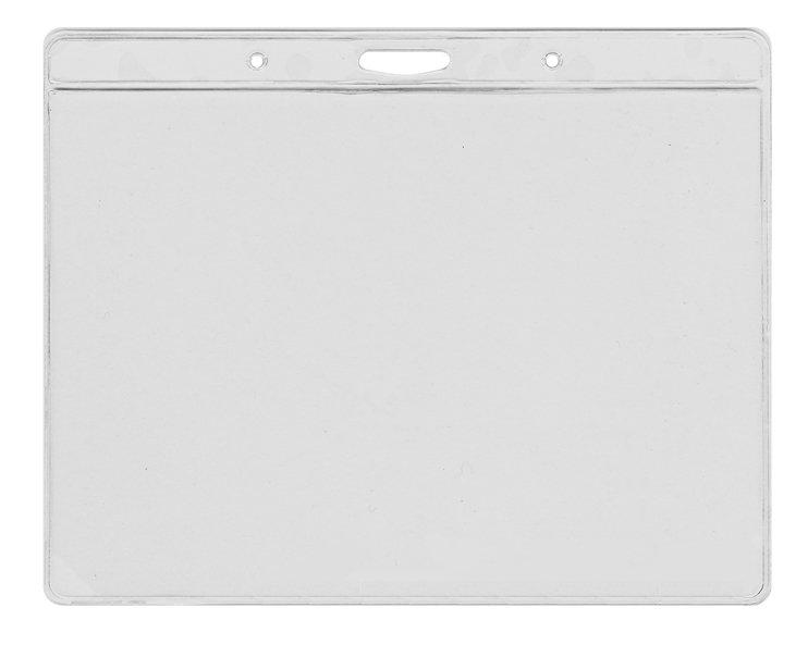 Vinyl Clear Visitor Pass Holder 145x105 mm, Landscape (Pack of 100)