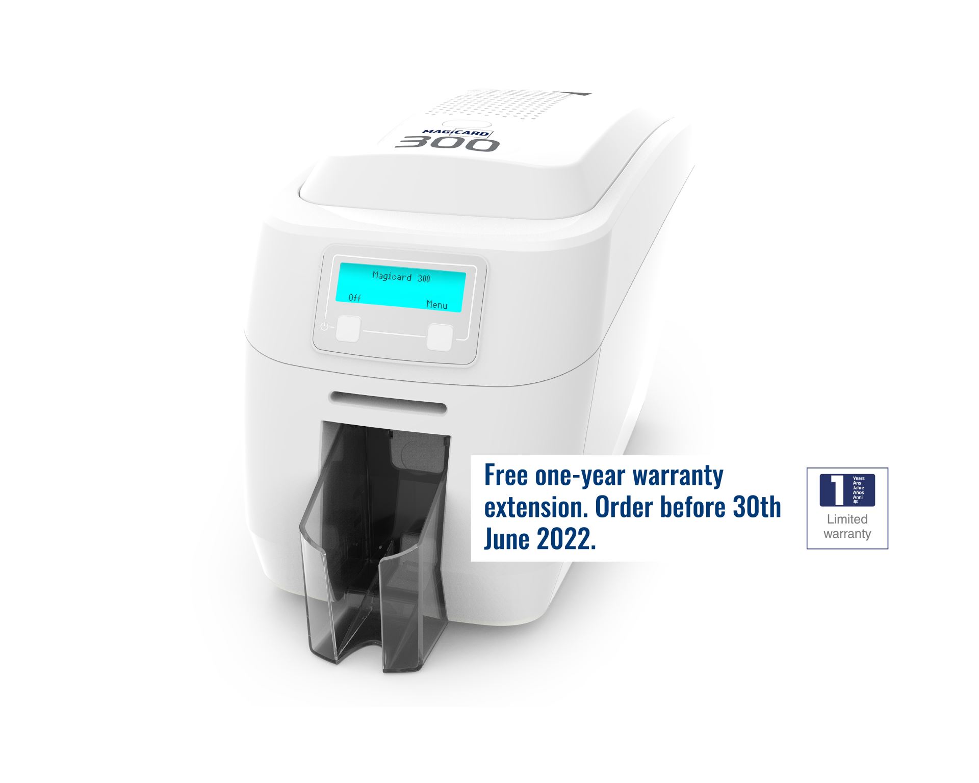 Magicard 300 ID Card Printer with Magnetic Stripe Encoding (Dual-Sided)